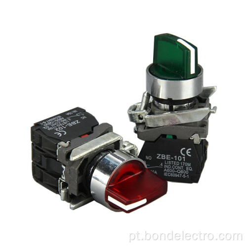 Interruptor de seleção XB4-BK3365 com luz